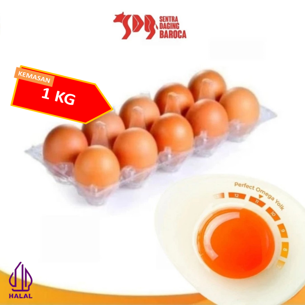 

Telur Ayam Omega 1Kg TERMURAH / 75% Omega