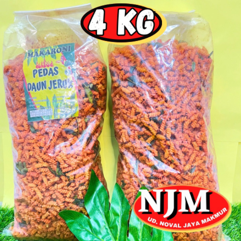 

[BALL] MAKARONI SEPIRAL Pedas GROSIR 4000Gr (4Kg)