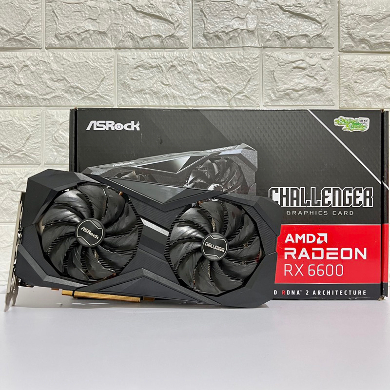 VGA RX 6600 8GB ASROCK CHALLENGER GDDR6 (LIKE NEW)