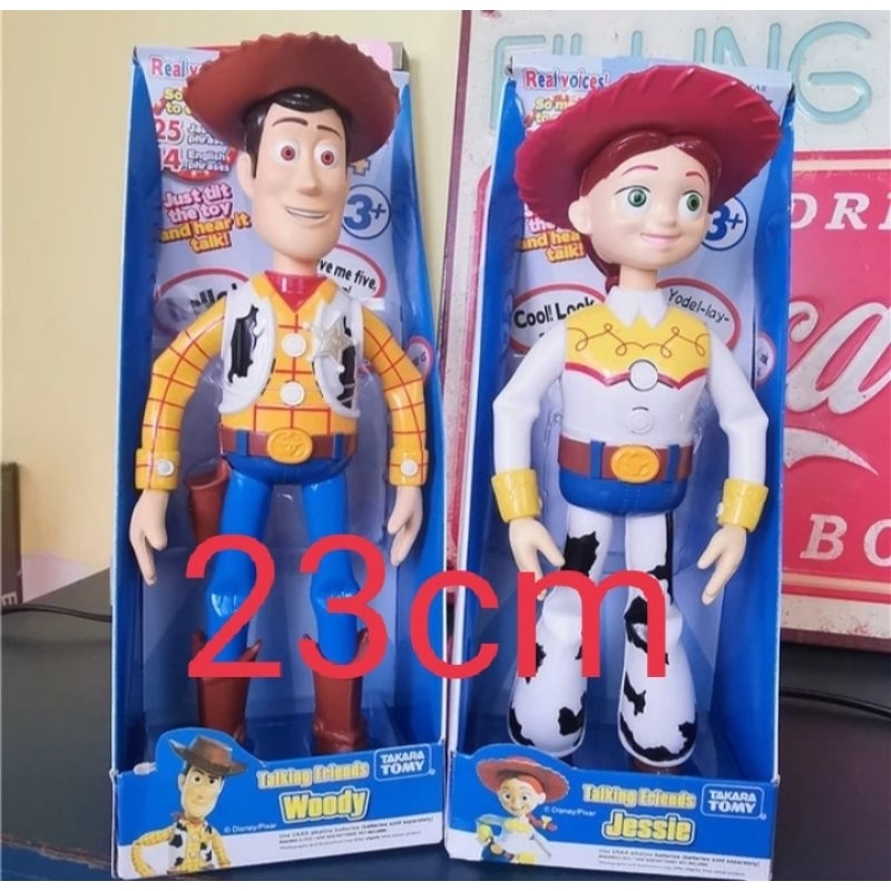 Figure Mainan Anak TOY STORY 4 TALKING FRIENDS WOODY JESSIE
