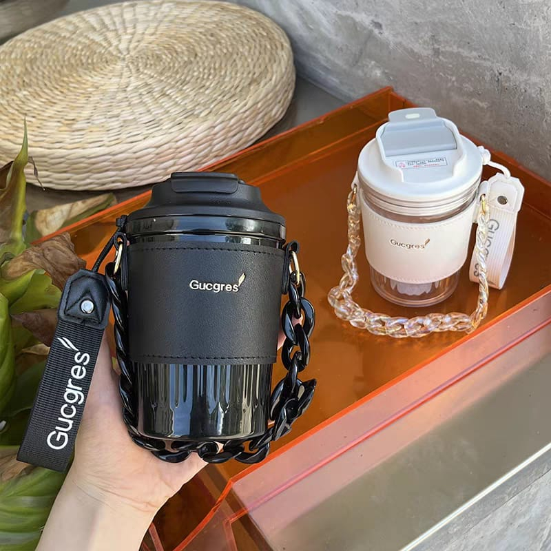 Gelas tumbler air minum plastik bening transparan/Botol minum anak BPA