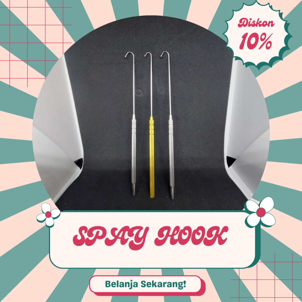 SPAY HOOK kucing betina / Steril betina / alat sterilisasi/ Uterine Hoo
