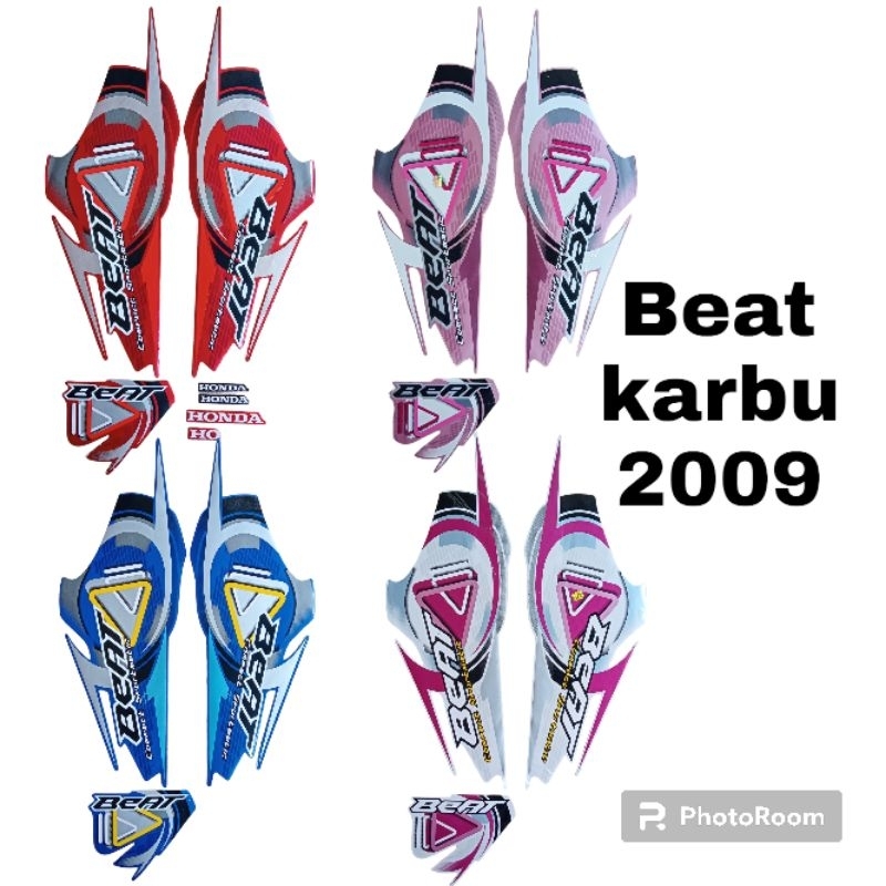 striping honda beat karbu 2009, lis body motor beat karbu 2009