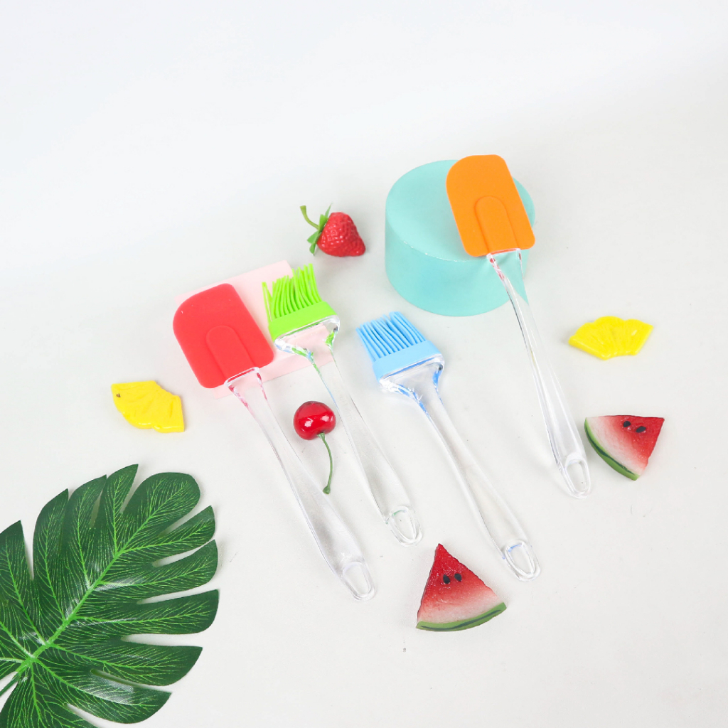 Spatula dan Kuas Kue Set Silikon Besar
