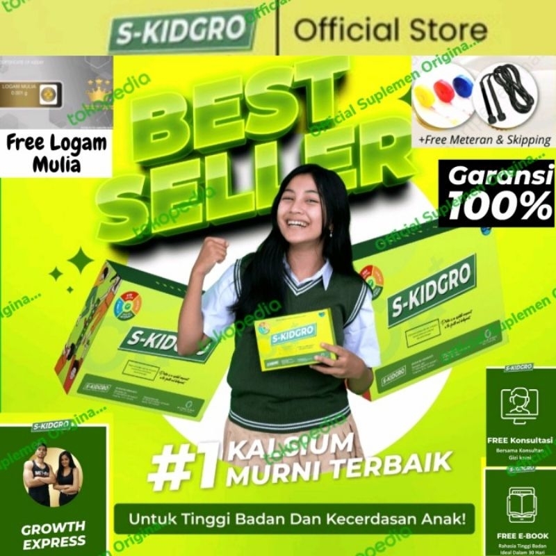 

S-KIDGRO Susu Peninggi Badan Terbaik Untuk Anak