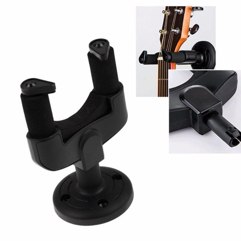 (Tipe C) Hanger Gitar Gantungan gitar holder gitar / Mount Bracket Hook Hanger Gantungan Dinding Git