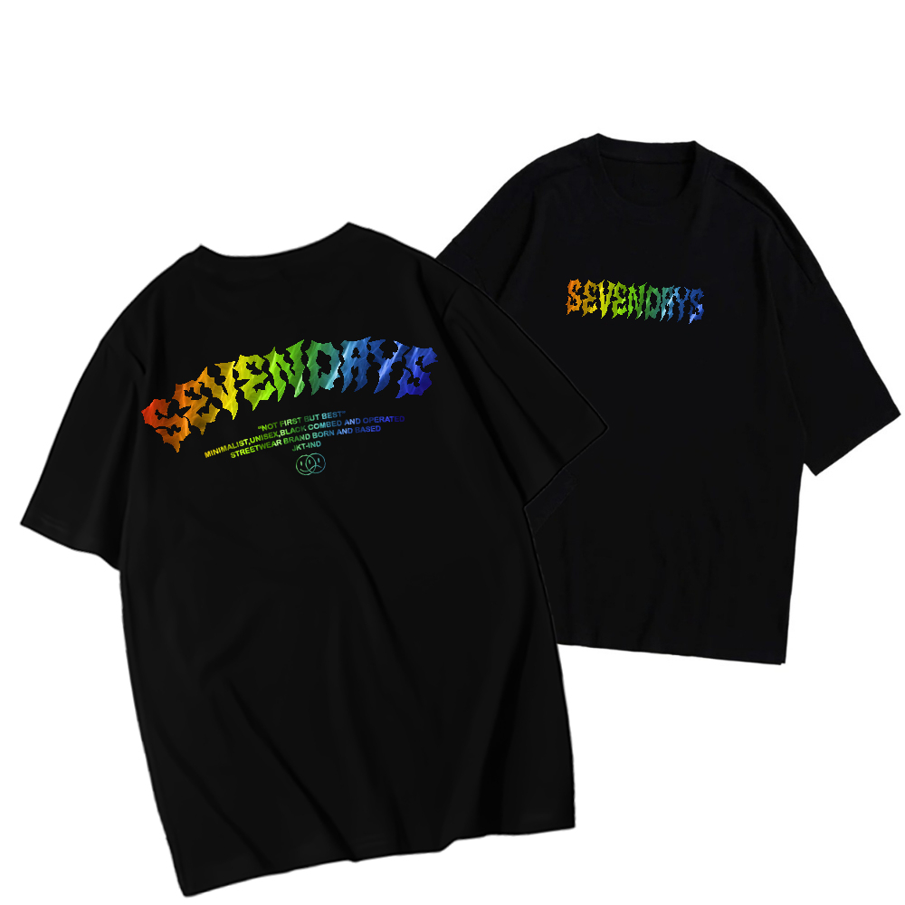 kaos distro Sevenday rainbow/pakaian pria/wanita/ Atasan Sevendays sevenday
