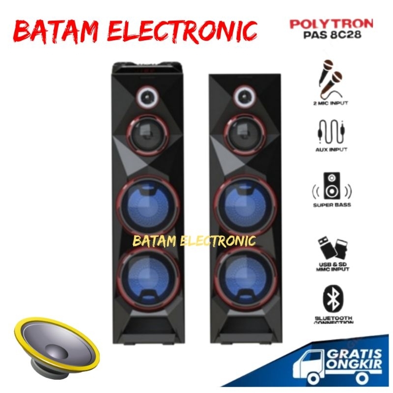 POLYTRON ACTIVE SPEAKER PAS 8C28/ PAS8C28 BLUETOOTH