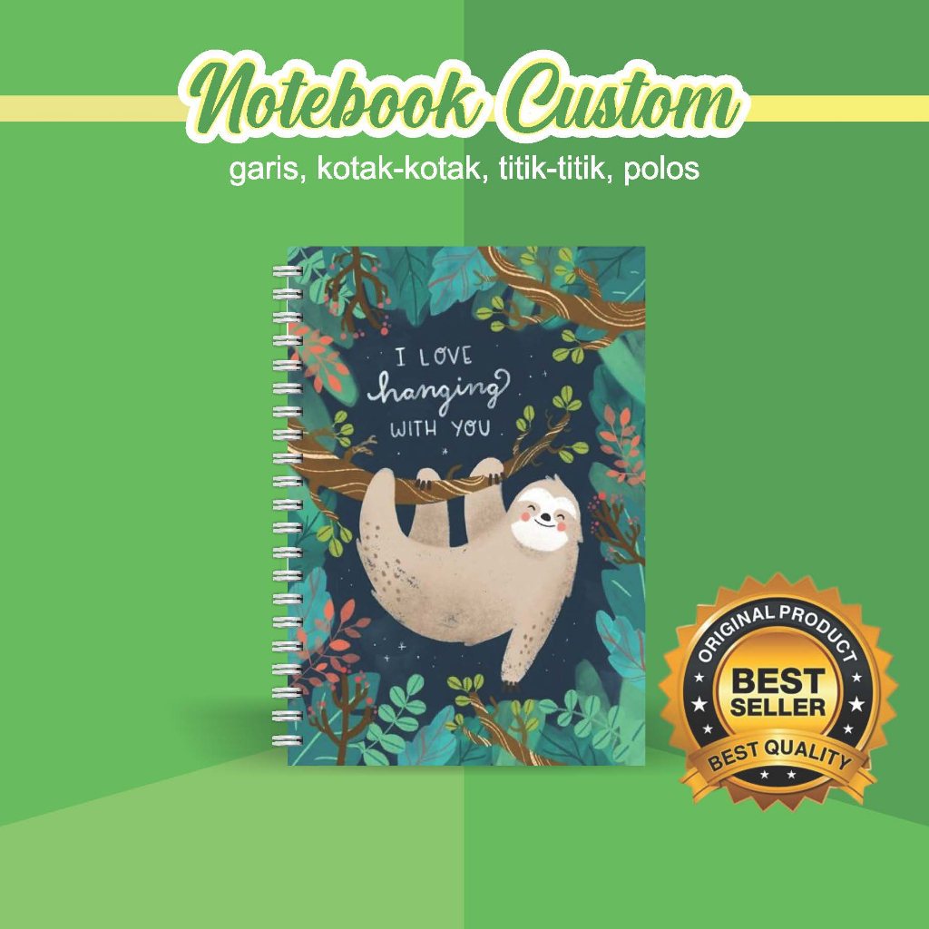 

NOTEBOOK A5 CUSTOM CATATAN/JURNAL BOOKPAPER GRID/KOTAK2#DOTTED/TITIK2#BLANK/POLOS