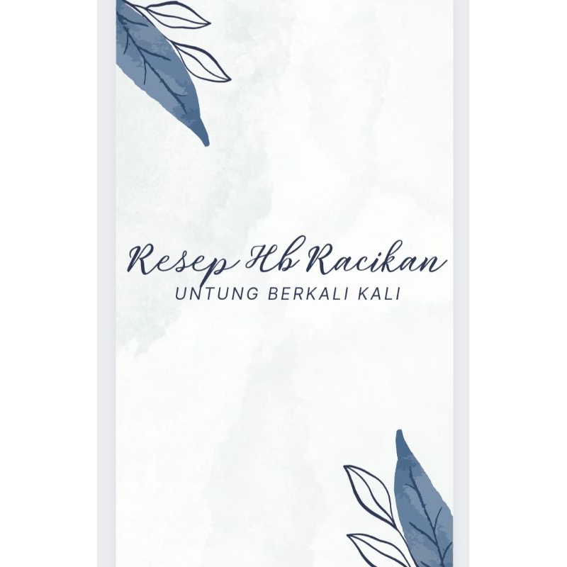 Resep Hb racikan