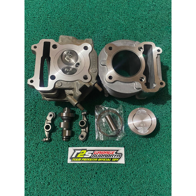 Blokkop Mio 150CC 58.5 Klep 30/25/26 + Cam RRA