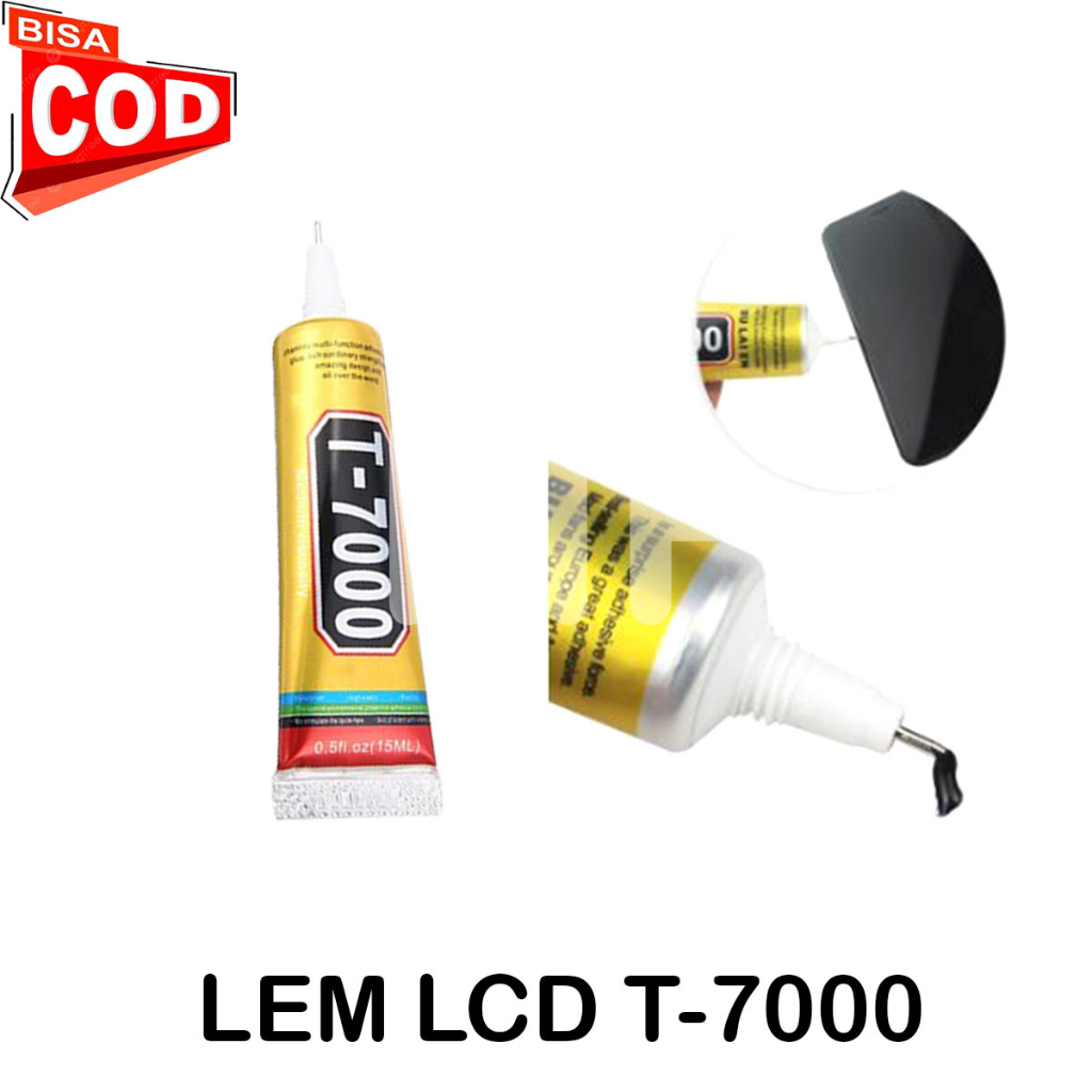 

LEM TAPE T7000 HITAM / BLACK PEREKAT LCD BACKDOOR CASING FRAME 15 ML