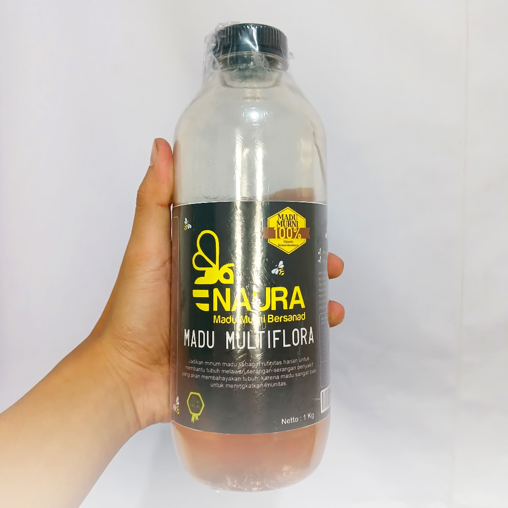 

Madu Murni Multiflora madu naura kemasan 1000gr Murni 100% asli Tanpa Campuran
