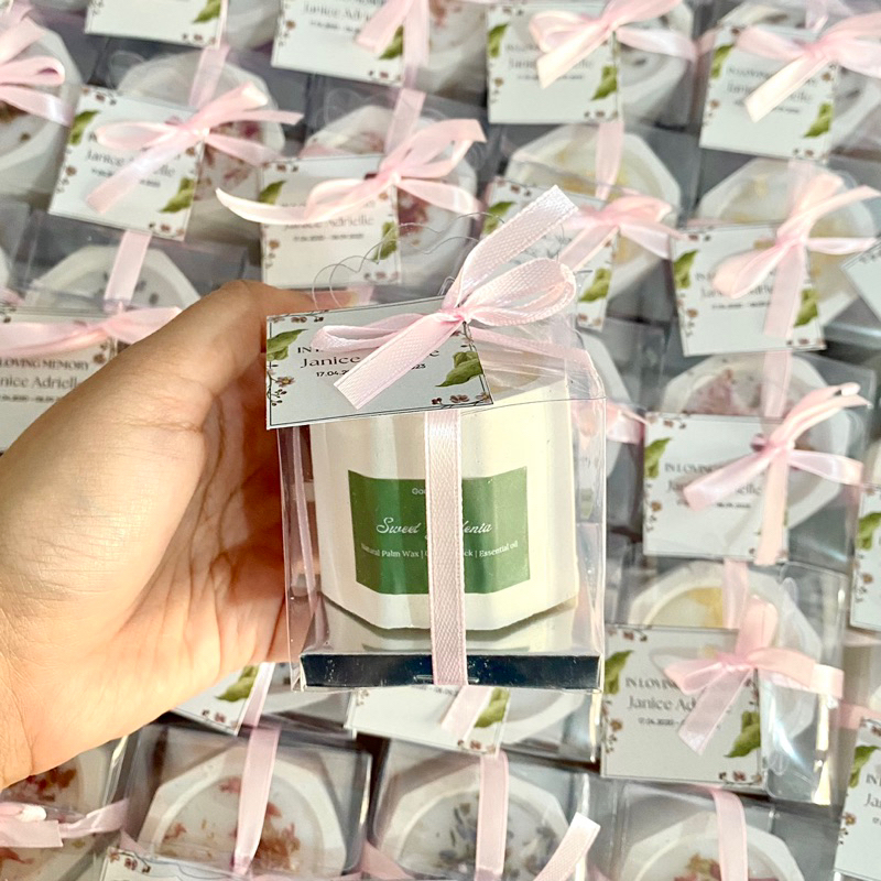 [Custom] Scented Candle minimal order 50 pcs Lilin Aroma Souvenir Wedding Birthday Event Aromaterapi