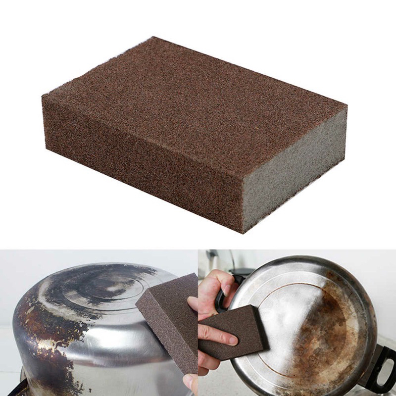 Busa Pembersih Penghilang Kerak Karat Panci Pisau Amplas Sponge Besi