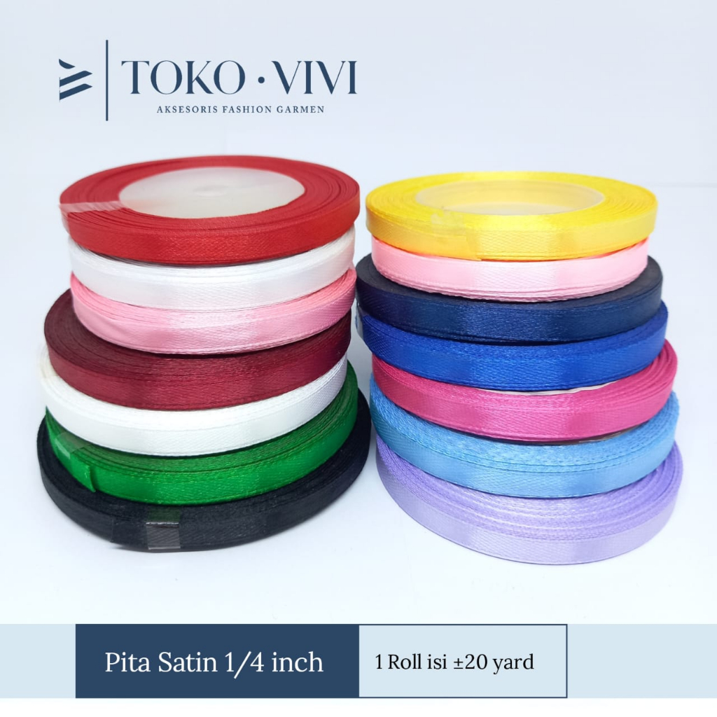 

Vivi Pita Satin / Pita Kado 1/4 inch (0.6 cm)