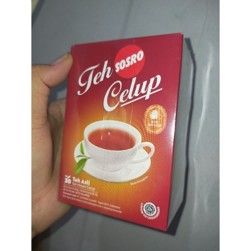 

Teh Hitam Celup SOSRO Harum Nikmat Kemasan Box Isi 30 Bag