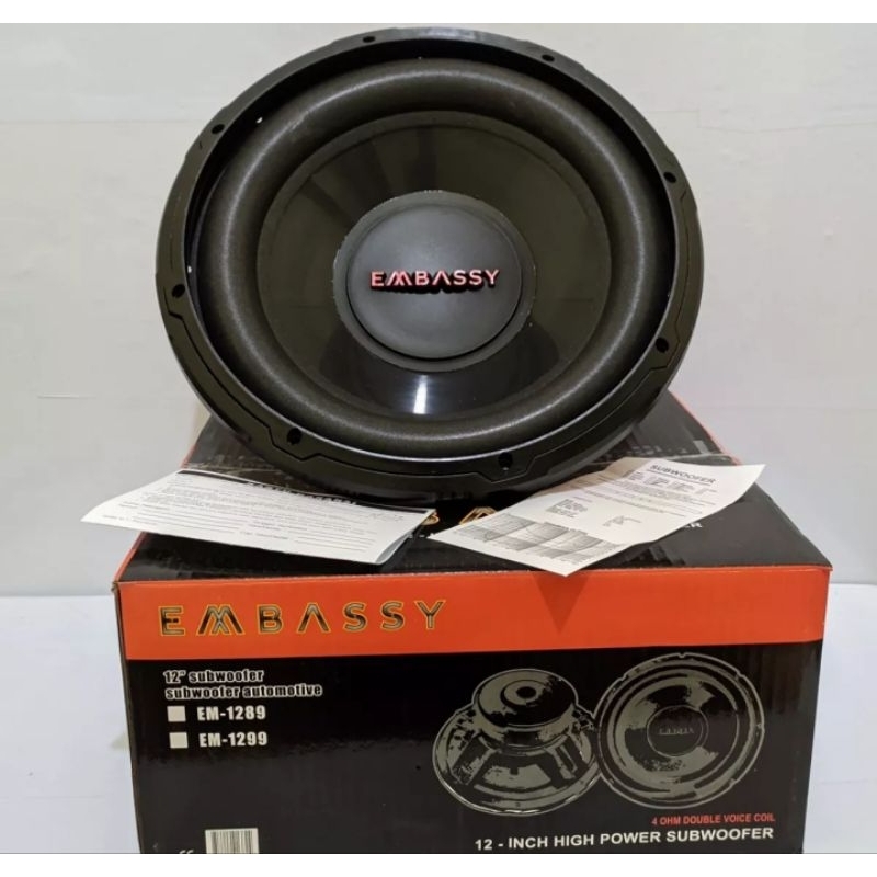 Subwoofer Embassy 12" EM1289