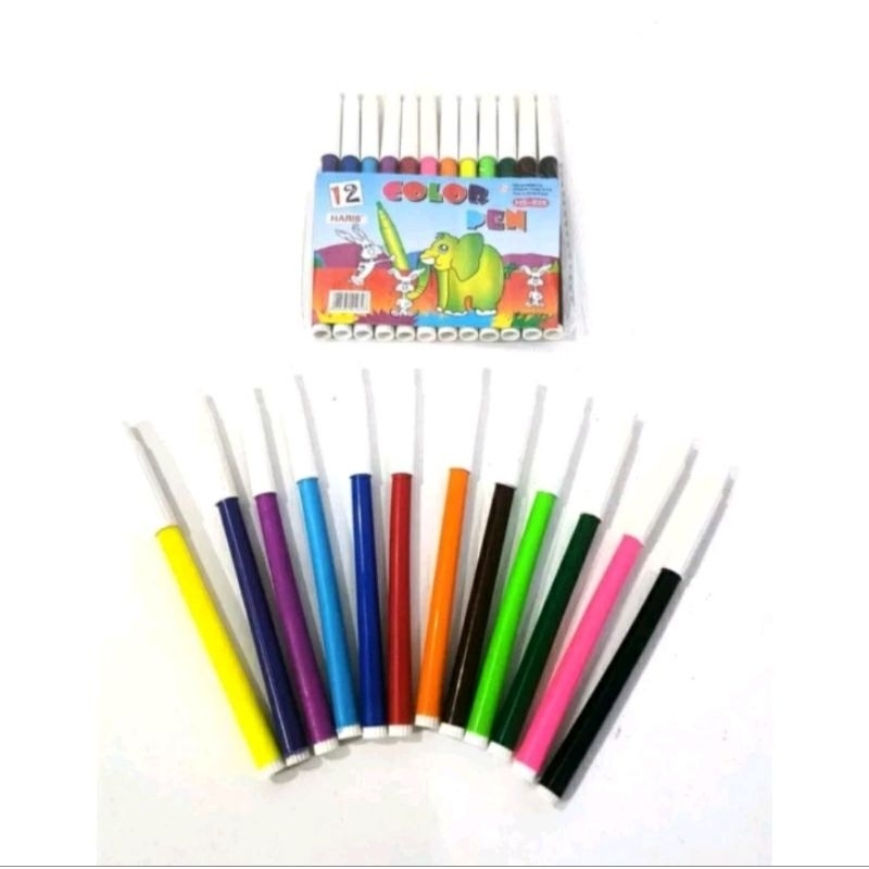 

SPIDOL 12 WARNA BESAR 14 CM COLORING MARKER