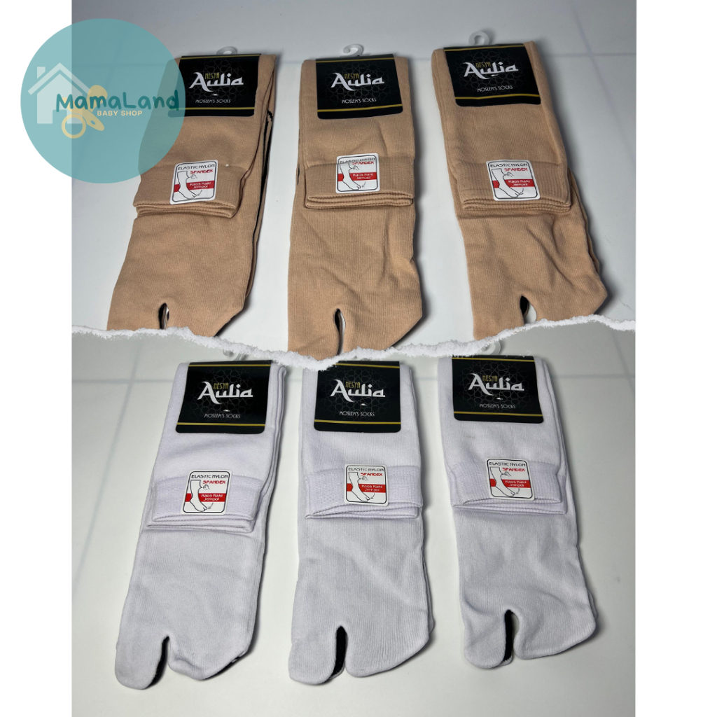 Kaos Kaki Jempol Muslimah Alas Hitam Aulia Spandek / High Quality - Makassar