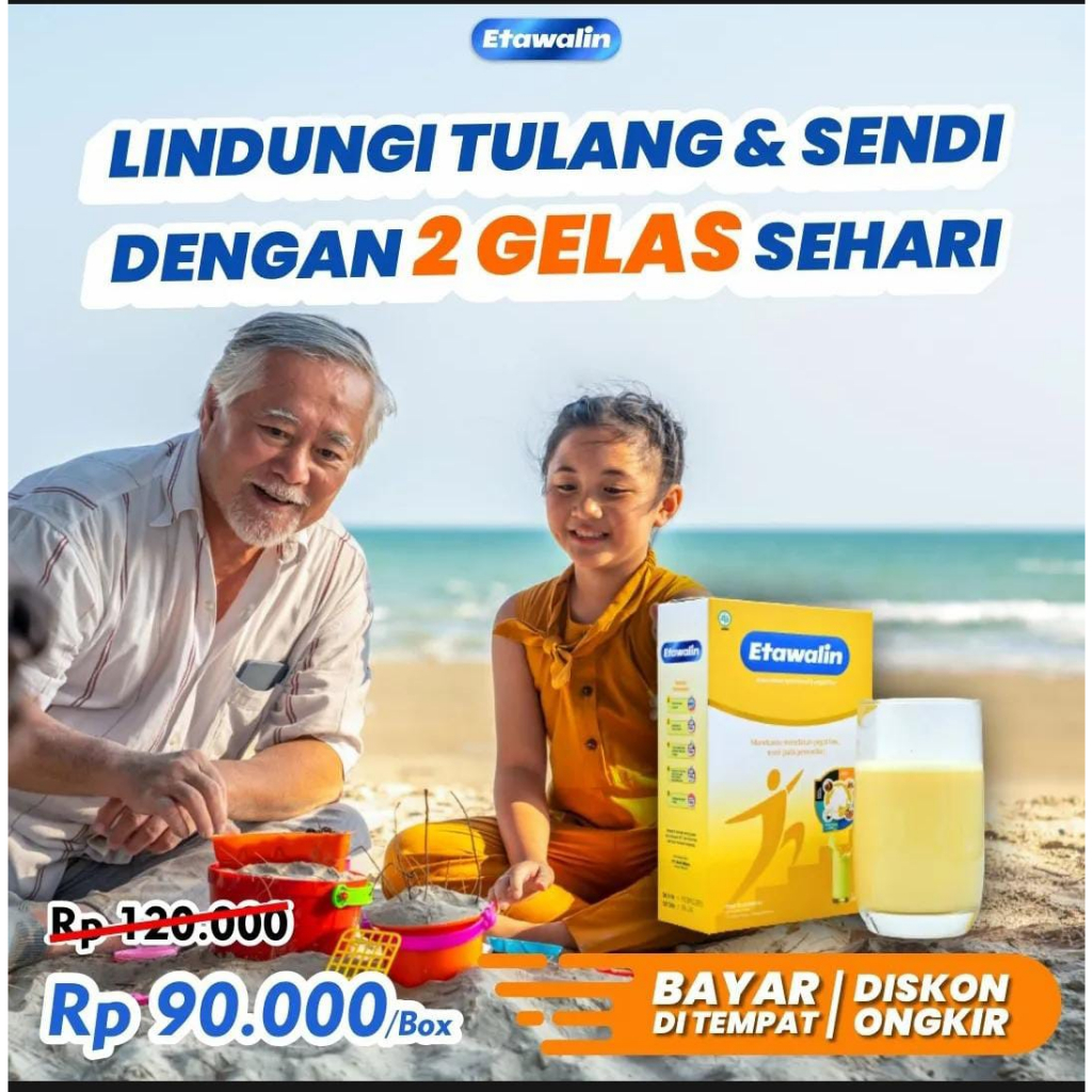 

PAKET 1 BOX ETAWALIN SUSU KESEHATAN TULANG DAN SENDI BPOM