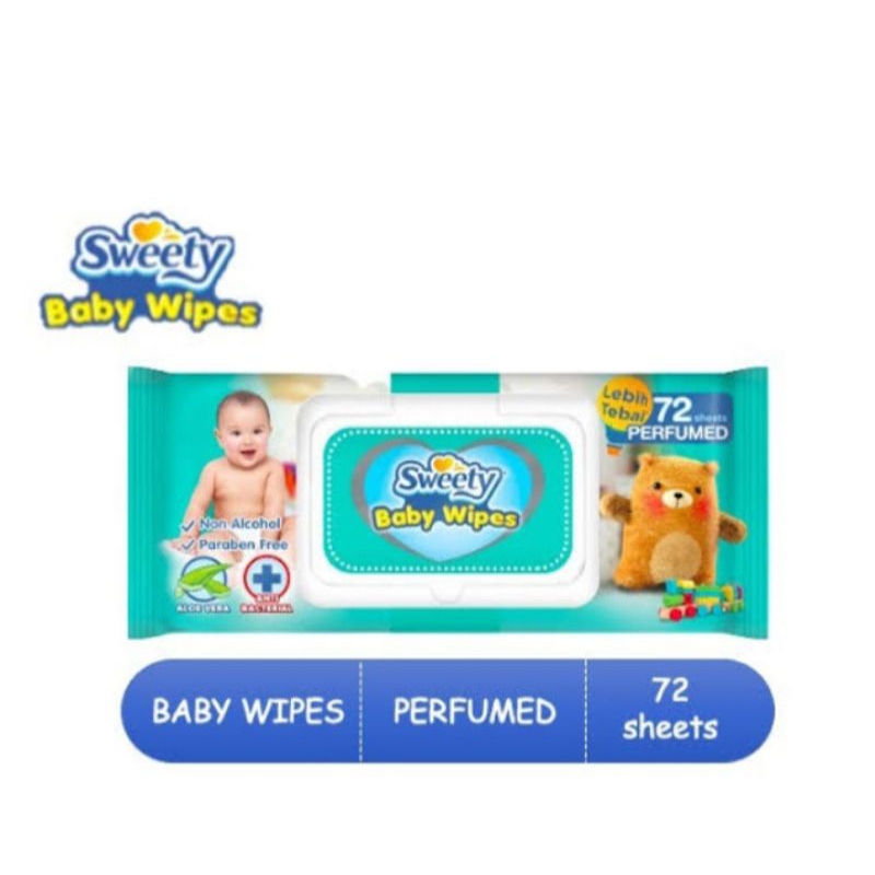 sweety tisu basah wipes 72s/tisu basah sweety termurah