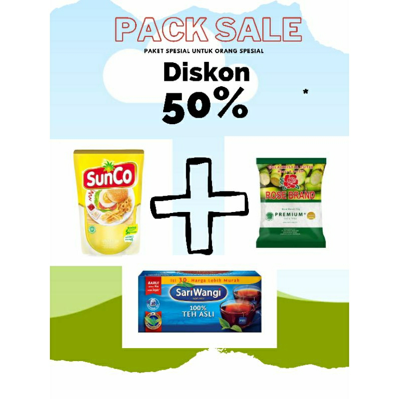 

PAKET SEMBAKO SUNCO 2L+GULA 1KG+TEH 1PACK