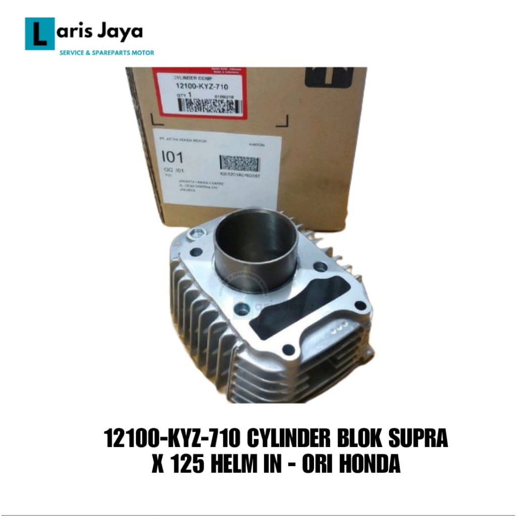 12100-KYZ-710 CYLINDER BLOK SEHER / BORING SUPRA X 125 HELM IN - ORI HONDA