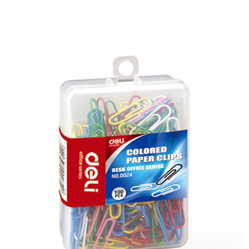 

Deli Colored paper Clips 100s