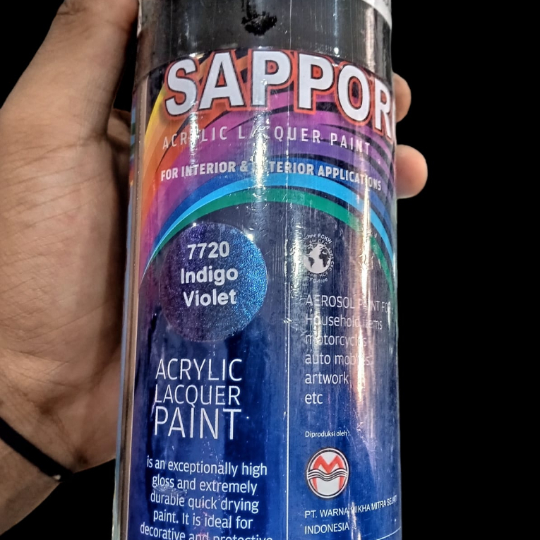 cat semprot sapporo indigo violet