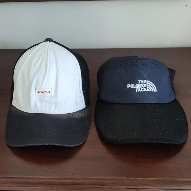 2 TOPI BRANDED MINUSAN AGATHA PARIS & THE POLONECK FACE WAJIB CEK DETAIL FOTO & VIDEO