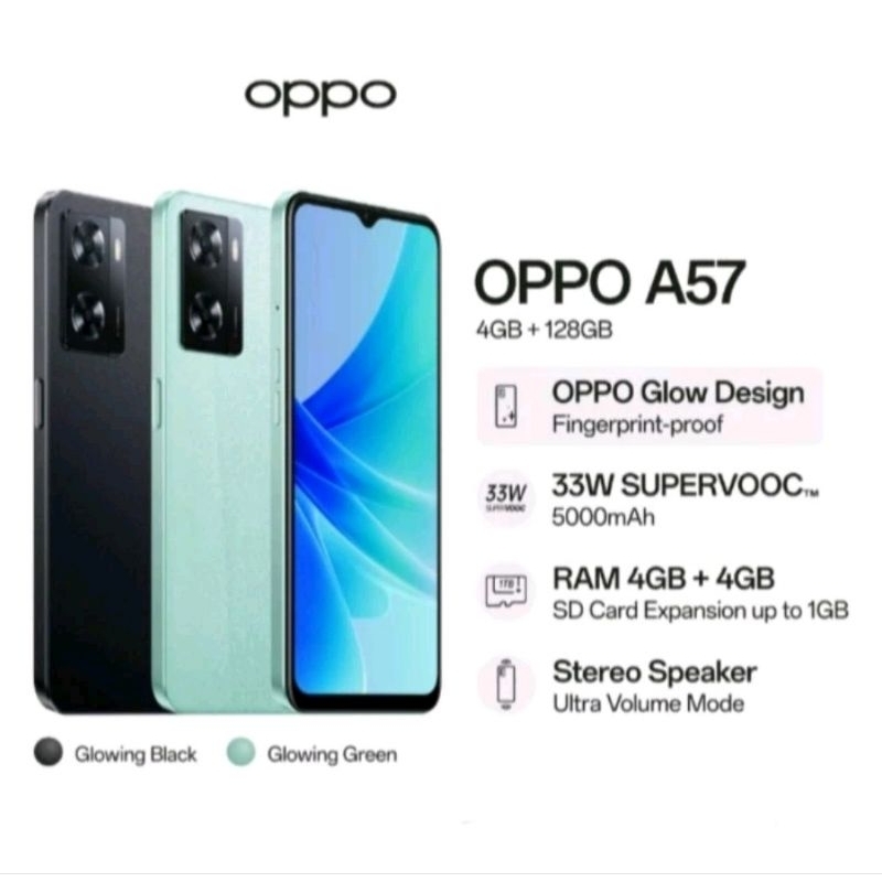 Oppo A57 Ram4/128Gb Original & Bergaransi Resmi Oppo