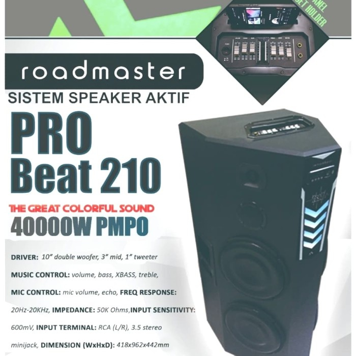 Roadmaster Speaker Aktif Beat Pro 210 Analog Series
