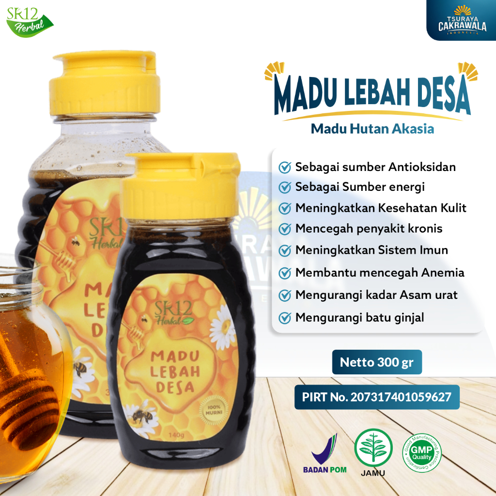 

Madu Lebah Desa Hutan Akasia SR12 Asli 100% Premium Untuk Meningkatkan Imun Daya Tahan Tubuh Terbaik Sebagai Sumber Antioksidan Aman BPOM