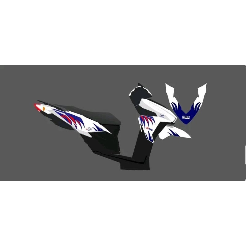 STRIPING STICKER TRANSPARAN VARIO LED OLD ENKEI