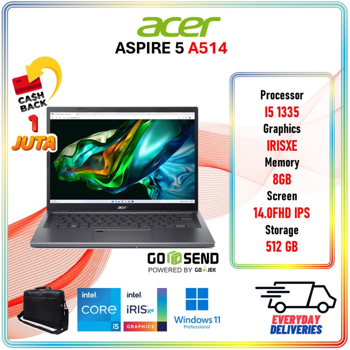 Laptop Acer Aspire 5 A514 i5 1335 8GB 512 SSD 14.0 Full HD IPS