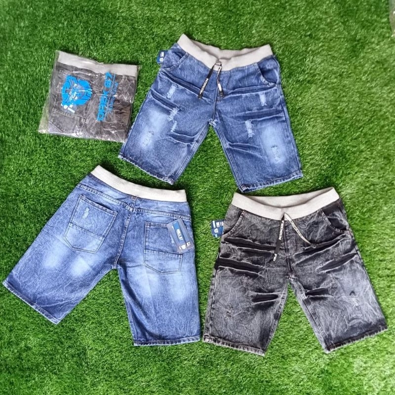 jeans pendek kolor rip pria jeans kolor sobek street