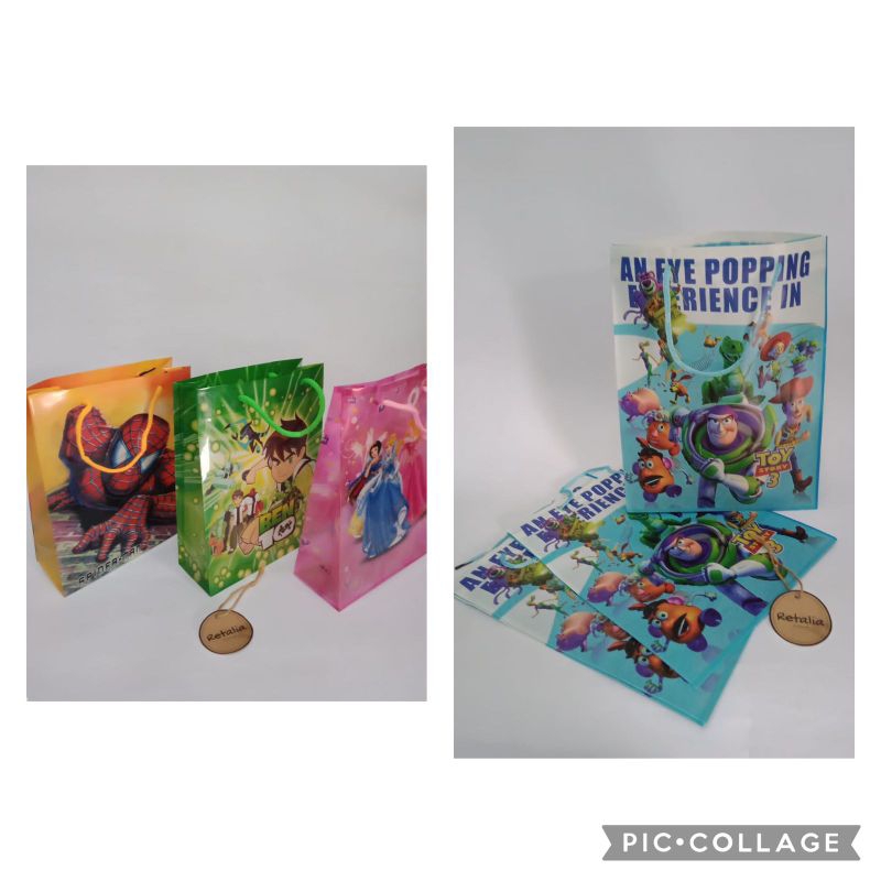 

Tas Goodie Bag Tenteng Plastik Mika Karakter