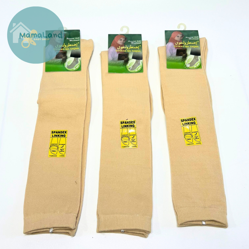 Kaos Kaki Muslimah Panjang Spandek Premium Super Soft Nyaman Murah - Makassar