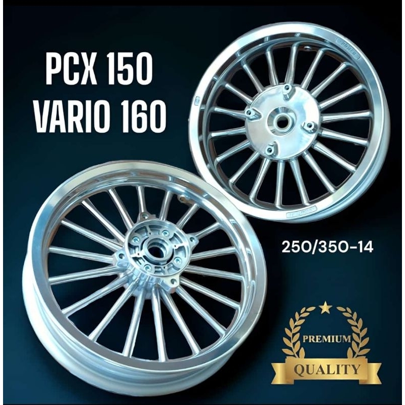 velg racing pcx 150 merk power warna chorome