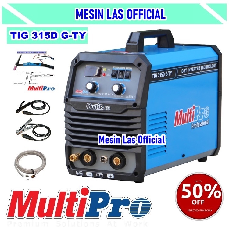 Mesin Las MultiPro TIG 315D G-TY Mesin Las Argon TIG 300 A