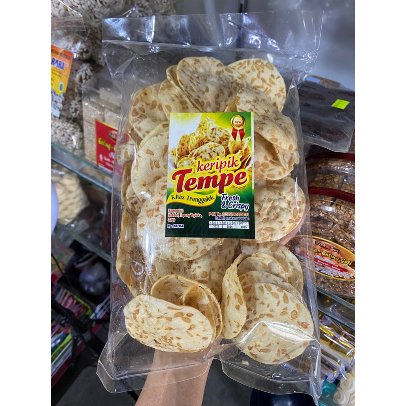 

KERIPIK TEMPE SAGU KRIPIK TEMPE OVEN RENYAH GURIH 200GR KHAS BLITAR