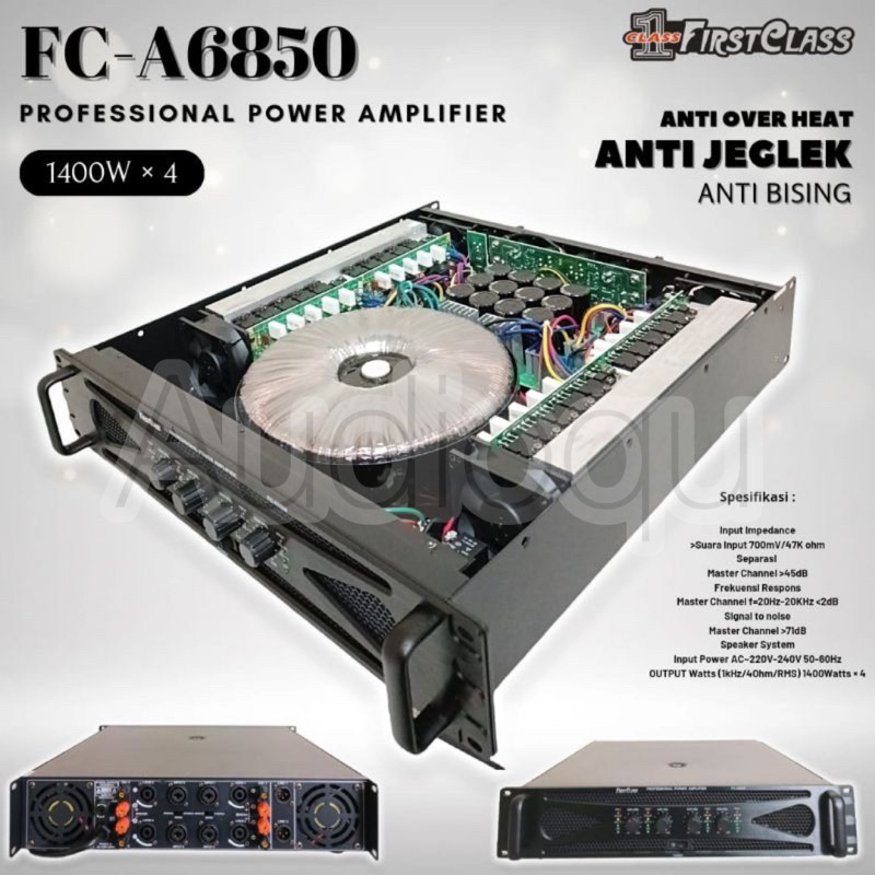 POWER AMPLIFIER FIRSTCLASS FC A6850 / FCA6850 / FC-A6850 ORIGINAL 1400WATT X 4