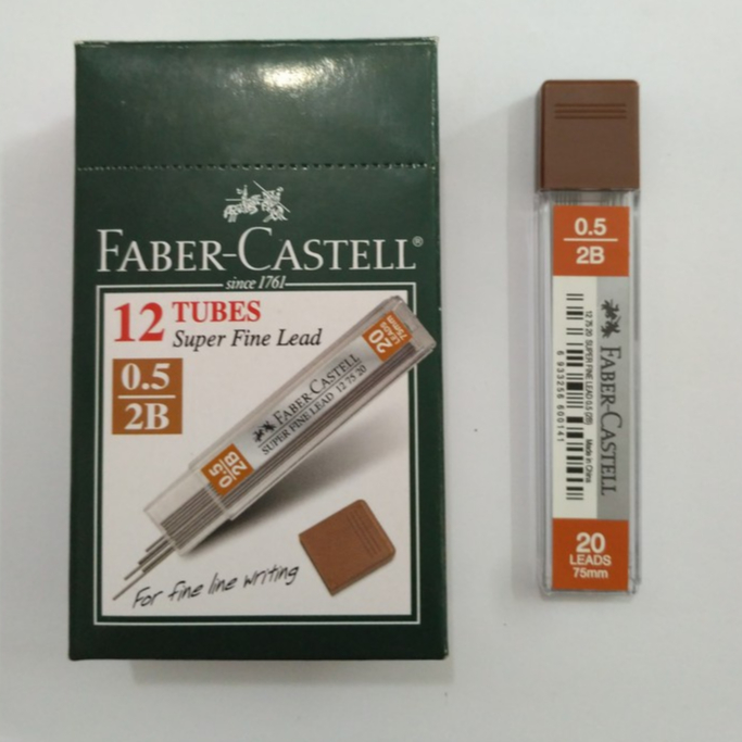 

1 TUBE ISI PENSIL MEKANIK FABER CASTELL 0,5mm