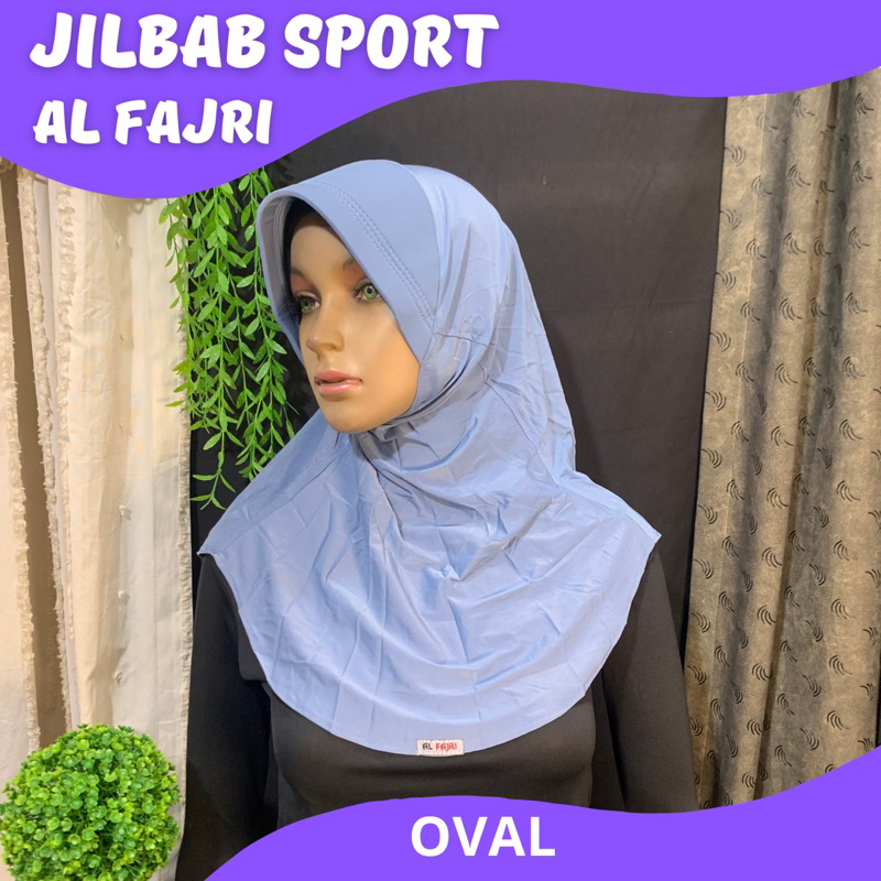Jilbab AlFajri OVAL original Jilbab Sport Al Fajri