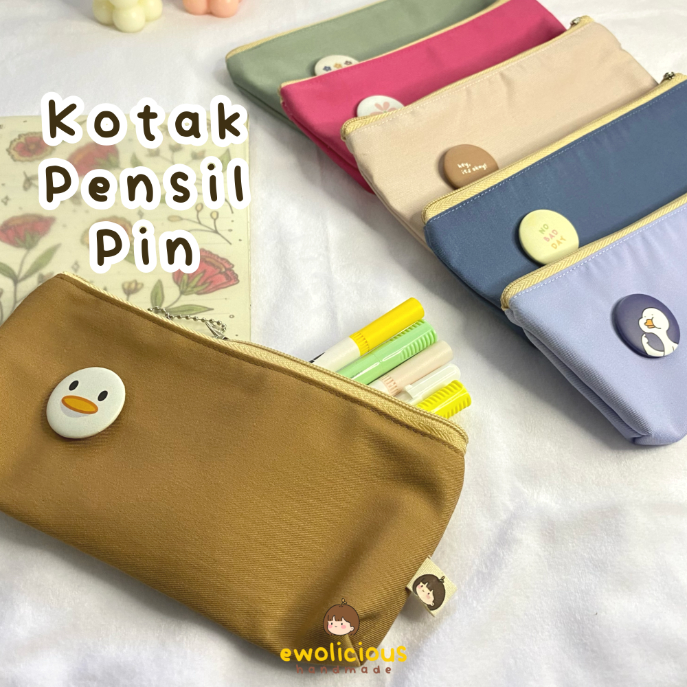 

KOTAK PENSIL PIN by Ewolicious | Tempat Pensil Cute Warna Warni