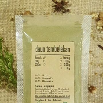 

HERBAL BUBUK DAUN TEMBELEKAN TERMURAH ORIGINAL-100 GRAM