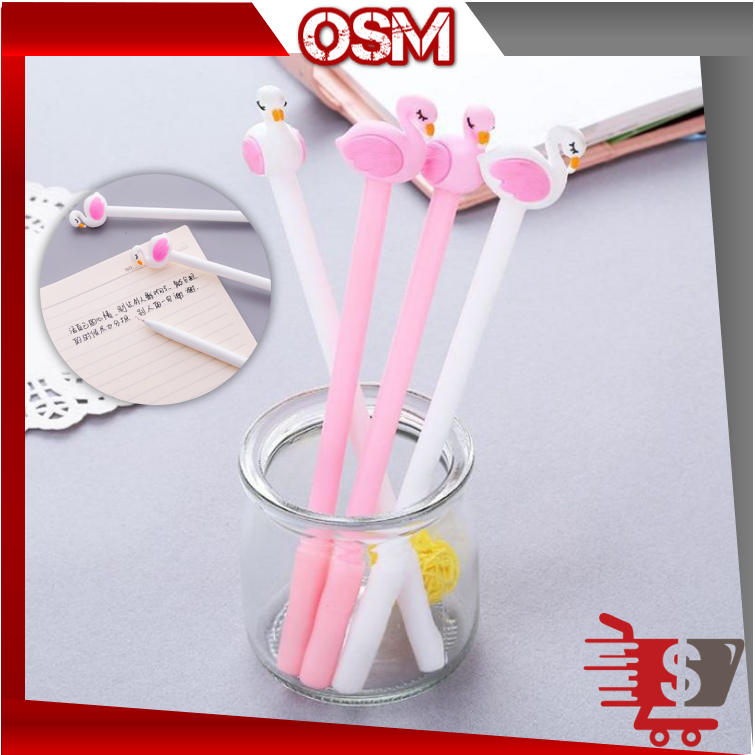 

OSM - S5616 Pena Karakter Flaminggo / Pulpen Angsa Gel Cair / Stationary Alat Tulis / Pena 3D Karakter Flaminggo Lucu / Alat Tulis