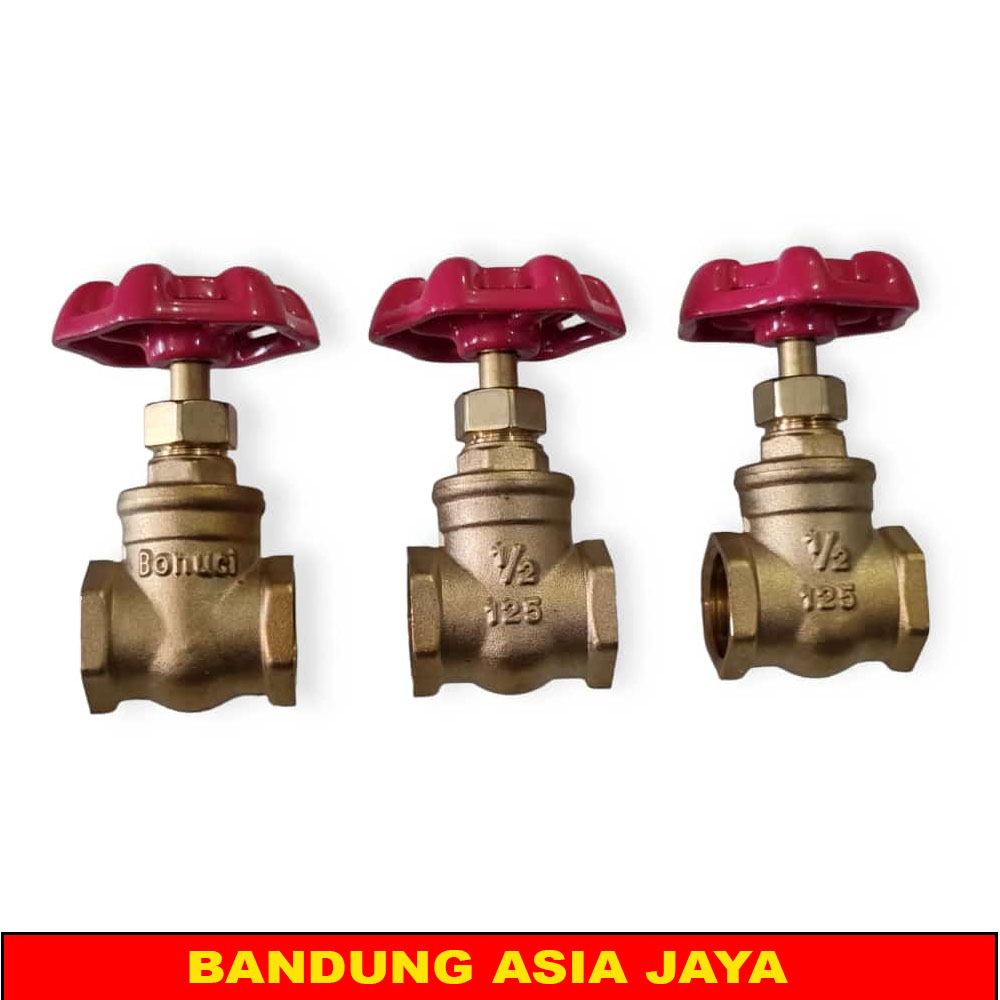STOP KRAN GATE VALVE KUNINGAN KRAN PDAM 1/2" DRAT Mirip Onda MURAH