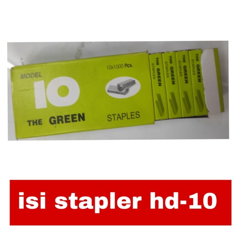 

( isi 10 buah) stapler atau refill stapler staples no 10